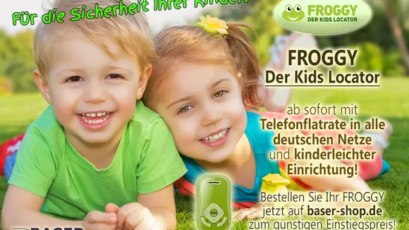 Rundum abgesichert mit dem FROGGY Kids Locator
