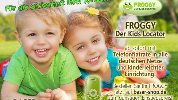 Rundum abgesichert mit dem FROGGY Kids Locator