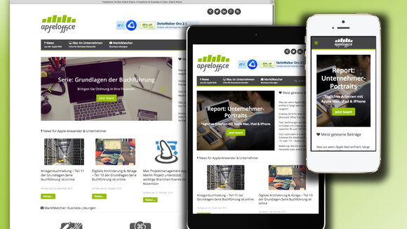 Onlineportal apfeloffice erhält neues, mobiltaugliches Design