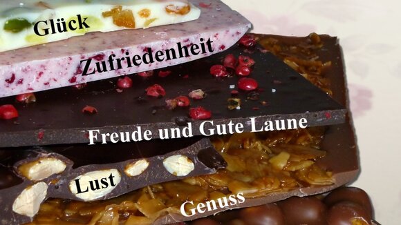Schokolade ist Glück, das man verschenken kann.