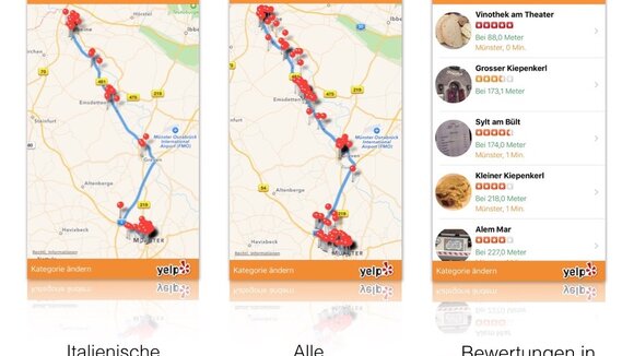 OnMyWay - Was liegt auf dem Weg?