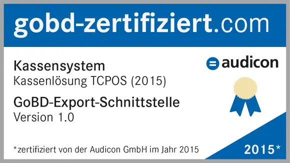 TCPOS-Kassenlösung erhält GoBD-Zertifizierung von Audicon