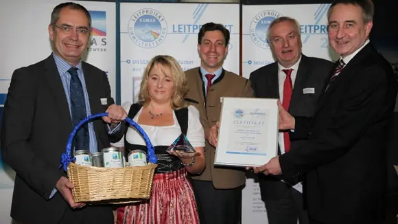 UNSER LAND BIO Zucker - Auszeichnung zum KUMAS Leitprojekt 2015