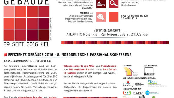 Effiziente Gebäude 2016 - 8. Norddeutsche Passivhauskonferenz