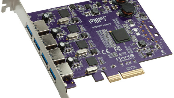 Echte 4-fach USB 3.0 Power mit Sonnets Allegro Pro PCIe-Karte