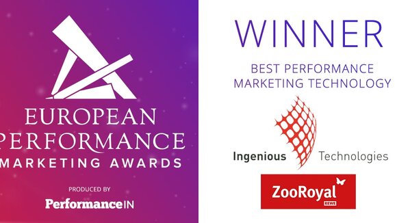 Ingenious Technologies gewinnt europäischen Preis für „Best Performance Marketing Technology”