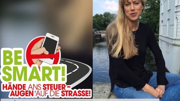Weitere Video-Botschaft gegen die Handynutzung am Steuer: Auch Anneke Dürkopp unterstützt Kampagne „BE SMART“