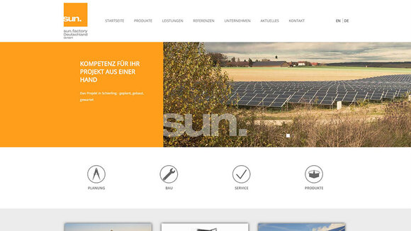 sun.factory GmbH geht mit neuer Website ans Netz