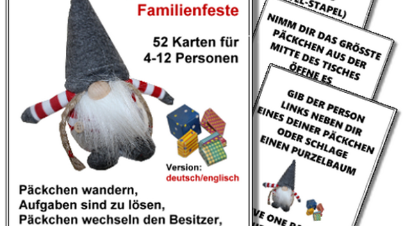 Wichteln mit dem Wichtel-Geschenkespiel: Lustiges und spannendes Kartenspiel für Jung und Alt