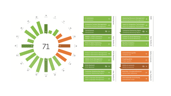 Market Performance Wheel der MSP AG: Top-Integrator im Bereich Omnichannel