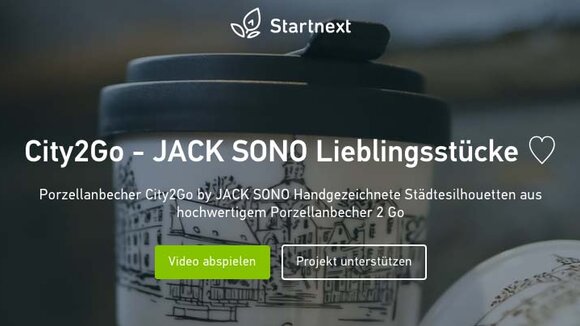 Crowdfunding - City2Go Porzellanbecher