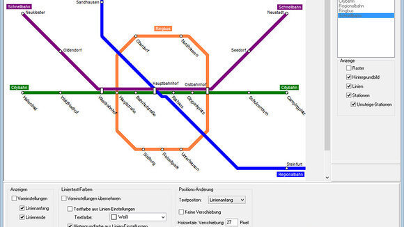 Neue Software für die Erstellung von Liniennetzplänen