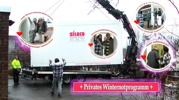 Wohncontainer für Obdachlose aufstellen