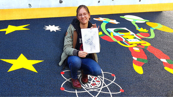 Kletterwand + Stylemaker® Bodenbilder = weltraumstark!