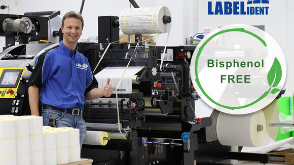 100% Bisphenol A (BPA) freie Etikettierung mit Labelident