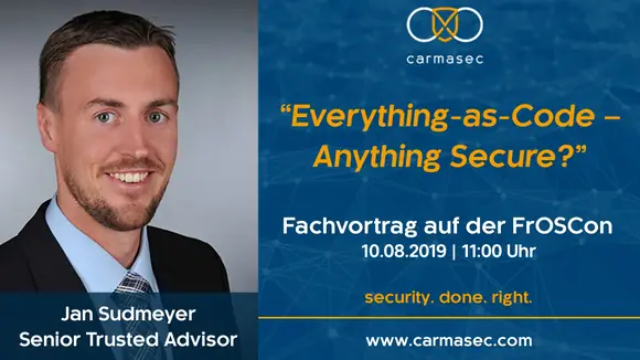 Einladung zum Fachvortrag Everything-as-Code – Anything Secure