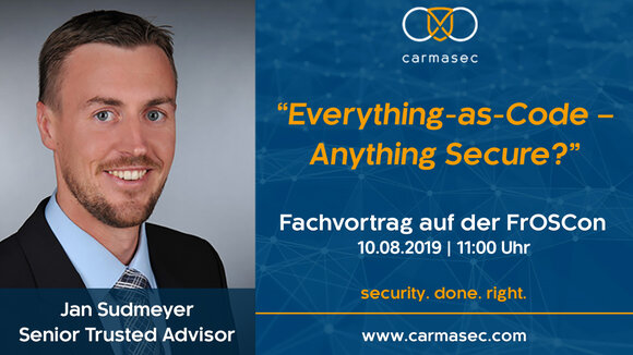 Einladung zum Fachvortrag Everything-as-Code – Anything Secure