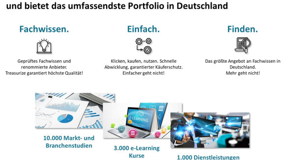 Treasurize, der B2B Online Marktplatz für hochwertiges Fachwissen