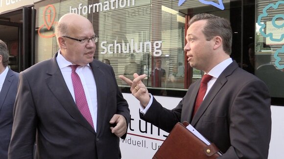 Bundeswirtschaftsminister Altmaier trifft Unternehmer in Hannover und besucht das Mittelstand 4.0-Kompetenzzentrum