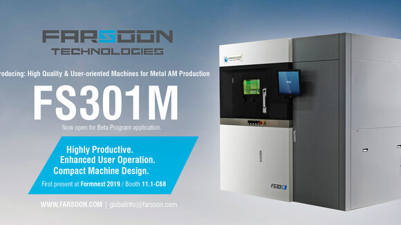 Farsoon startet Markteinführung der FS301M - Hochwertige und anwenderorientierte Maschine für die Metall-AM-Produktion