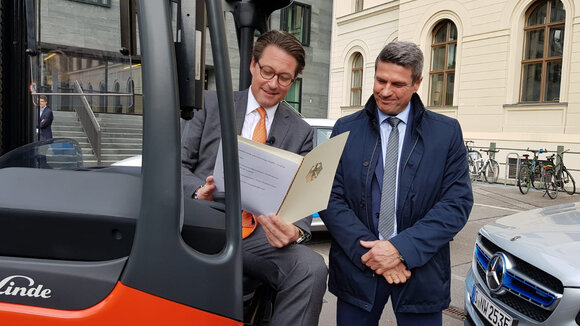 Günsel Fördertechnik und Fahrzeugbau GmbH aus Leipzig erhält von BMVI Fördermittel für wasserstoffbetriebene Flurförderzeuge