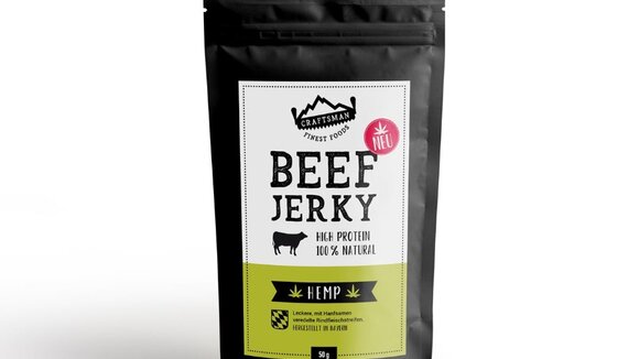Neue Beef Jerky Sorte HEMP (Hanf) jetzt mit knackigen Hanfsamen