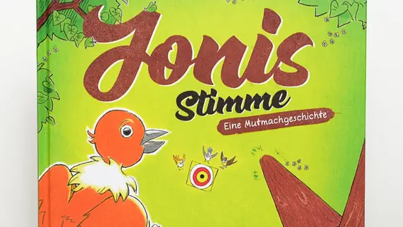 Bilinguales Kinderbuch "Jonis Stimme / Joni's Voice" im Chocolate Flowers Kinderbuchverlag