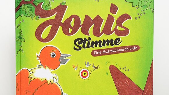 Bilinguales Kinderbuch "Jonis Stimme / Joni's Voice" im Chocolate Flowers Kinderbuchverlag