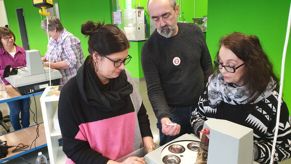 Boom: Buttons gegen Händeschütteln