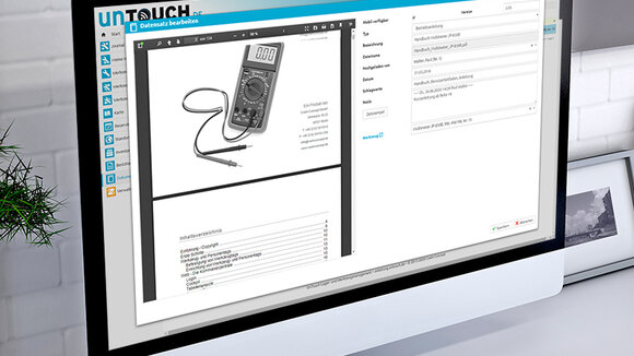Zentrale Verwaltung von Dokumenten und Wartungsprotokollen mit UnTouch