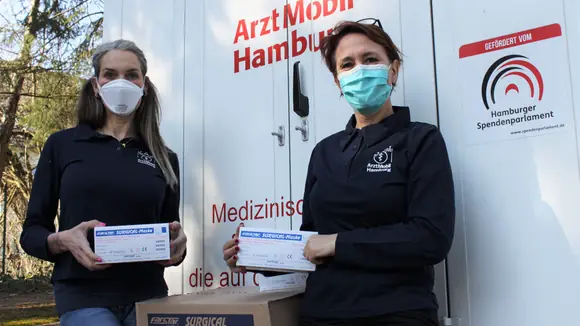 FarStar® medical spendet medizinische OP-Masken für Hamburger ArztMobil