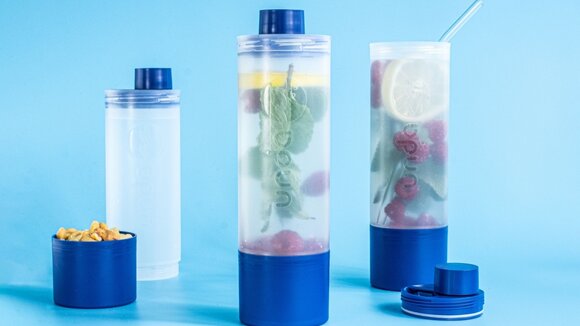 UNDA. Die nachhaltige 3-in-1 Multifunktionsflasche revolutioniert den Trinkflaschen-Markt.