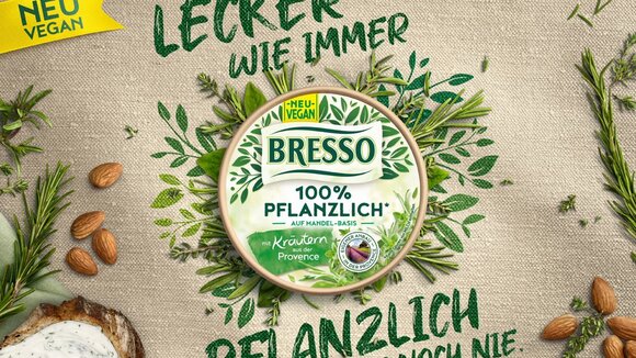 BRESSO 100% PFLANZLICH: neu im Käseregal
