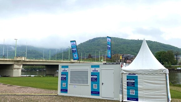 Corona Schnelltest als Gruß aus der Küche