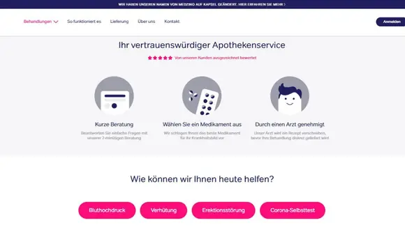 Online Arzt Dienst Medzino heißt jetzt Kaspel