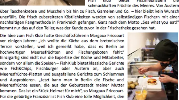 French Fisch aus der Bretagne: Der Fish Klub ist neuer Mieter der Wilma-Markthalle