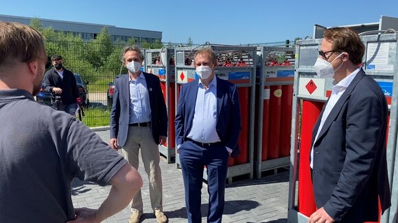 Wasserstoffwoche startet: Umweltsenator Kerstan besucht mySMARTLife-Förderprojekt in Bergedorf