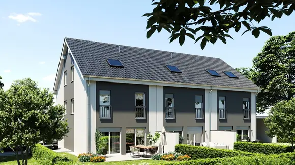 KSK-Immobilien hat zwei Doppelhaushälften und drei Reihenhäuser in Sankt Augustin vermittelt