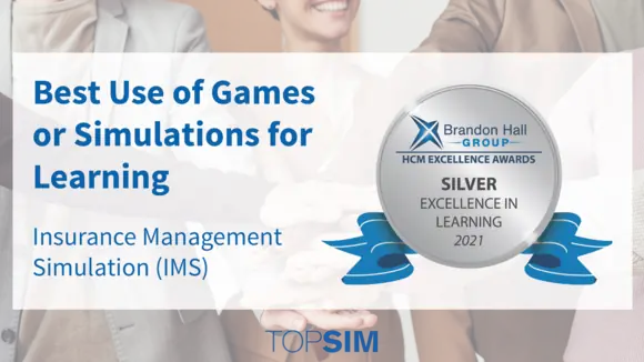 TOPSIM gewinnt Silber bei den Brandon Hall Group Excellence Awards