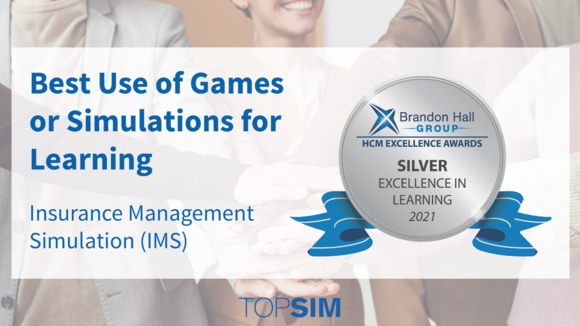 TOPSIM gewinnt Silber bei den Brandon Hall Group Excellence Awards