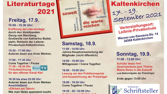 Literaturtage in Kaltenkirchen mit Schülerwettbewerb