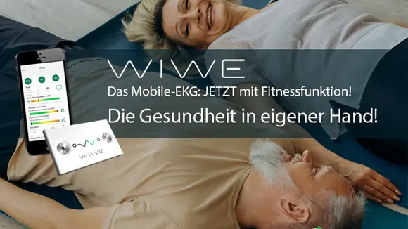 WIWE, das mobile EKG-Gerät– jetzt mit FITNESSFUNKTION! Die Gesundheit in eigener Hand!