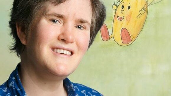 Sabine Kodatsch und ihr fliegender Pilz Tobi 