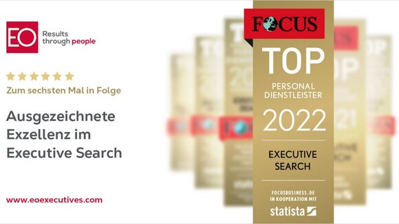 EO Executives erneut ausgezeichnet als Top Personalberatung im Executive Search