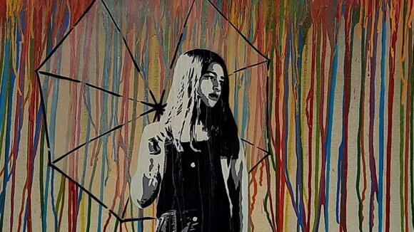 Daniel Gjoka: „Cutwork – Orange“ Streetart / Graffiti / Schablonenkunst - Forum Merzhausen