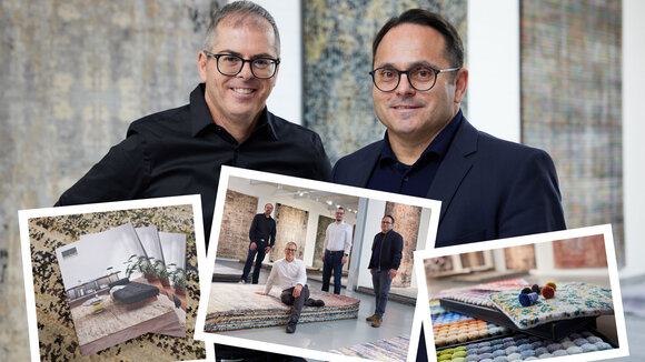 Die Designer und Geschäftsführer der Mischioff AG, Sascha und Dani Misio, präsentieren stolz den neuen Gesamtkatalog.