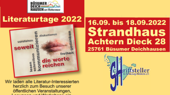 Literaturtage in Büsum / Lesungen und Workshops