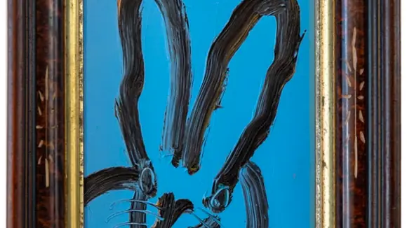 Hunt Slonem Bunny Painting - Elf