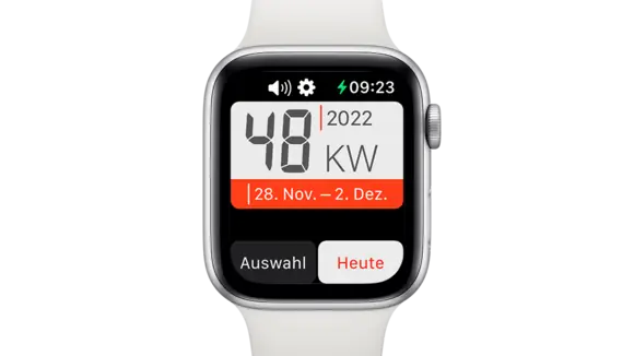 Calmenda auf der Apple Watch