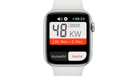 Calmenda auf der Apple Watch